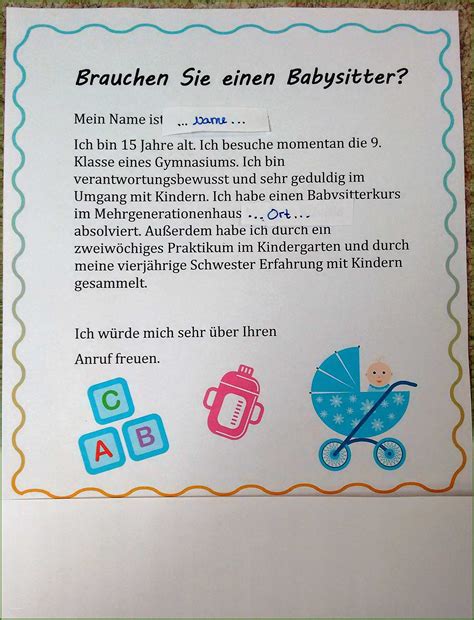 job als babysitter